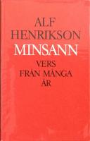 Minsann : vers fr&aring;n m&aring;nga &aring;r