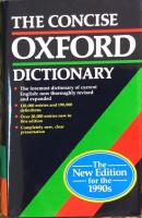 The Concise Oxford Dictionary