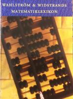 Wahlstr&ouml;m & Widstrands matematiklexikon