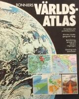 Bonniers v&auml;rldsatlas : med v&auml;rldsgeografi i f&auml;rg