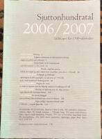 Sjuttonhundratal 2006/2007 S&auml;llskapet f&ouml;r 1700-talsstudier