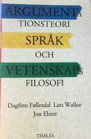Argumentationsteori, spr&aring;k och vetenskapsfilosofi