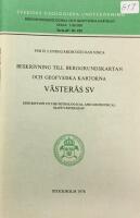 Berggrundskartan och geofysiska kartorna V&auml;ster&aring;s SV