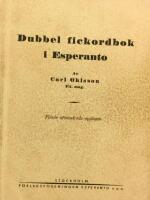 Dubbel fickordbok i Esperanto