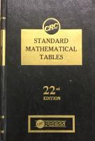 Standard marhematical tables - 22nd edition