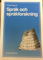 Spr&aring;k och spr&aring;kforskning