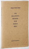 Om s&auml;llsynta b&ouml;cker och deras pris