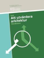 Att utv&auml;rdera arkitektur : handboken