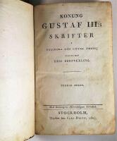 Konung Gustaf III:s skrifter i politiska och vittra &auml;mnen tillika med dess brefvexling. Del 2 & 3 : 