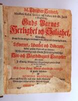 M. Christian Scrivers ... Guds barnas herlighet och salighet, then the, fram f&ouml;r the otrogna werldenes barn, s&aring;som en besynnerlig f&ouml;rmon, i lefwernet, lidandet och d&ouml;denom, hafwa genom Guds n&aring;d at &aring;tniuta; af the ordenteliga och i Guds : f&ouml;rsamling brukeliga s&ouml;n- och h&ouml;gtidsdagars evangelier...