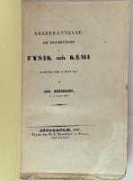 &Aring;rsber&auml;ttelse om framstegen i fysik och kemi 