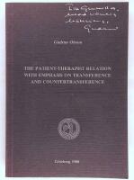 The patient-therapist relation with emphasis on transference and countertransference