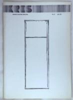 Tidskriften Kris : kritik, estetik, politik. Nr 27