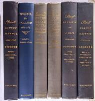 Boswell's London journal, 1762-1763 - Boswell in Holland 1763-1764 - Boswell on the Grand tour 1-2 :  Germany and Switzerland 1764 - Italy, Corsica, and France, 1765-1766 - In Search of a Wife 1766-1769 - For the Defence 1769-1774