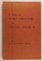 A study in word structure in Minoan linear B