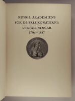 Kungl. Akademiens f&ouml;r de fria konsterna utst&auml;llningar 1794-1887 : f&ouml;rteckning &ouml;ver konstn&auml;rer och konstverk