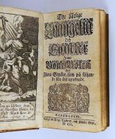 The &aring;rlige evangelia och epistler jemte b&ouml;ne-boken med flera stycker, som p&aring; f&ouml;ljande sida &auml;ro upteknade