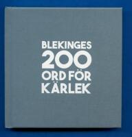 Blekinges 200 ord f&ouml;r k&auml;rlek
