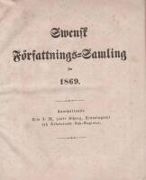 Swensk F&ouml;rfattnings-Samling (SFS) 1869