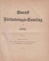  Swensk F&ouml;rfattnings-Samling (SFS) 1873