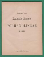 Malm&ouml;hus L&auml;ns Landstings f&ouml;rhandlingar &aring;r 1882