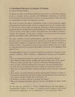 A Functional Discourse Grammar of Joshua. A Computer-assisted Rhetorical Structure Analysis.