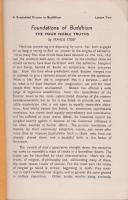 Central Conception of Buddhism : foundations of Buddhism,  the noble truth of the cause of suffering, the noble eightfold path