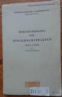 Berggrundskarta &ouml;ver stockholmstrakten