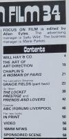 Focus on Film 34. Will Hay  -  Gracie Fields  -  Chaplin&acute;s Woman in Paris  -  The Art of Art Direction  -  ABC Liverpool