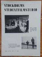 Stockholms studentfilmstudio &Aring;rg&aring;ng XXVII nr 1   V 1961  Program