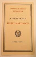 Harry Martinson : intr&auml;destal i Svenska akademien