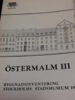 &Ouml;stermalm lll. : byggnadsinventering