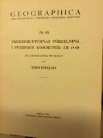 Yrkesgruppernas f&ouml;rdelning i Sveriges kommuner &aring;r 1940. En geografisk &ouml;versikt