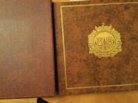 Minnen fr&aring;n g&aring;ngna tider. 25 blad ur Stockholms byggnadshistoria. Teckningar och text av Erland Heurlin. Bibliofilupplaga liggande inkastet. Bibliofilupplaga 275 ex varav detta nr-120. Totalt trycktes 600 ex