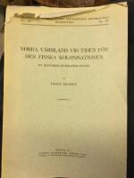 Norra V&auml;rmland vid tiden f&ouml;r den finska kolonisationen. En historisk-geografisk studie