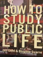 How to study public life
