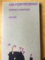 Om f&ouml;rtr&ouml;stan..  Dikterr av G&ouml;ran Tunstr&ouml;m. Omslag Lena Cronqvist