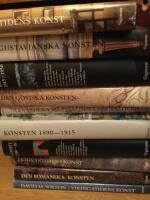  Signums svenska konsthistoria: 1.  Sten&aring;ldern,brons&aring;lder,j&auml;rn&aring;ldern; 2.Vikingatiden; 3.Den romantiska tiden; 4.  Gotiken; 7. Frihetstidens konst; 8.Den Gustavianska konsten; 9. Karl Johantidens konst; 11. Konsten 1890-1915; 12. Konsten 1915-1950; 13. Konsten 1950-1975. !0  band av 3.