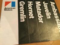 American Motors modeller amerikanare: Ambassador; Javelin; Matador; Hornet; Gremlin