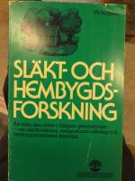 Sl&auml;kt- och hembygdsforskning