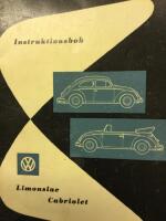 Volkswagen Instruktionsbok Limousine och Cabriolet