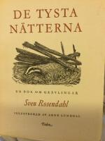 De tysta n&auml;tterna. En bok om gr&auml;vlingar. Illustrerad  av Arne Lundell