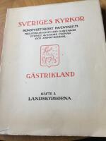 Sveriges Kyrkor konsthistoriskt inventarium Gästrikland häste 2 Landskyrkorna