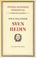 Sven Hedin: Intr&auml;destal i Svenska Akademien