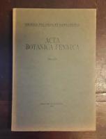 Acta botanica fennica 58-59: Sudanese Desmids/&Uuml;ber das &auml;therische &Ouml;l beim Kalmus, Acorus calamus L. Pharmakognostische Untersuchung
