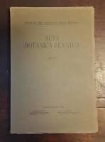 Acta Botanica Fennica 34-37: The Permeability of Tolypellopsis Cells for Heavy Water and Methyl Alcohol/On the Absorption of Lead into the Cells of Nitella/Some Experiments on the Exchange of Potassium and Sodium between single Cells of Characeae and the Bathing Fluid/Untersuchungen &uuml;ber die Phlorogluzinderivate Finnischer Farnarten. 