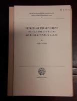 Effects of Impoundment on the Bottom Fauna of High Mountain Lakes