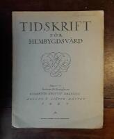 Tidskrift f&ouml;r hembygdsv&aring;rd 1927 Sj&auml;tte h&auml;ftet