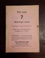 F&ouml;r vad skattar vem? Taxeringskalender f&ouml;r Visby stad och Gotlands l&auml;ns landsbygd f&ouml;r &aring;r 1955