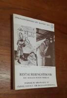 Restaureringsteknik: Det murade husets problem. Symposium arrangerat av Statens institut f&ouml;r byggnadsforskning